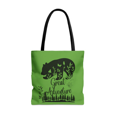 Green Tote Bags | Great Adventure Tote Bag | Let's Travel