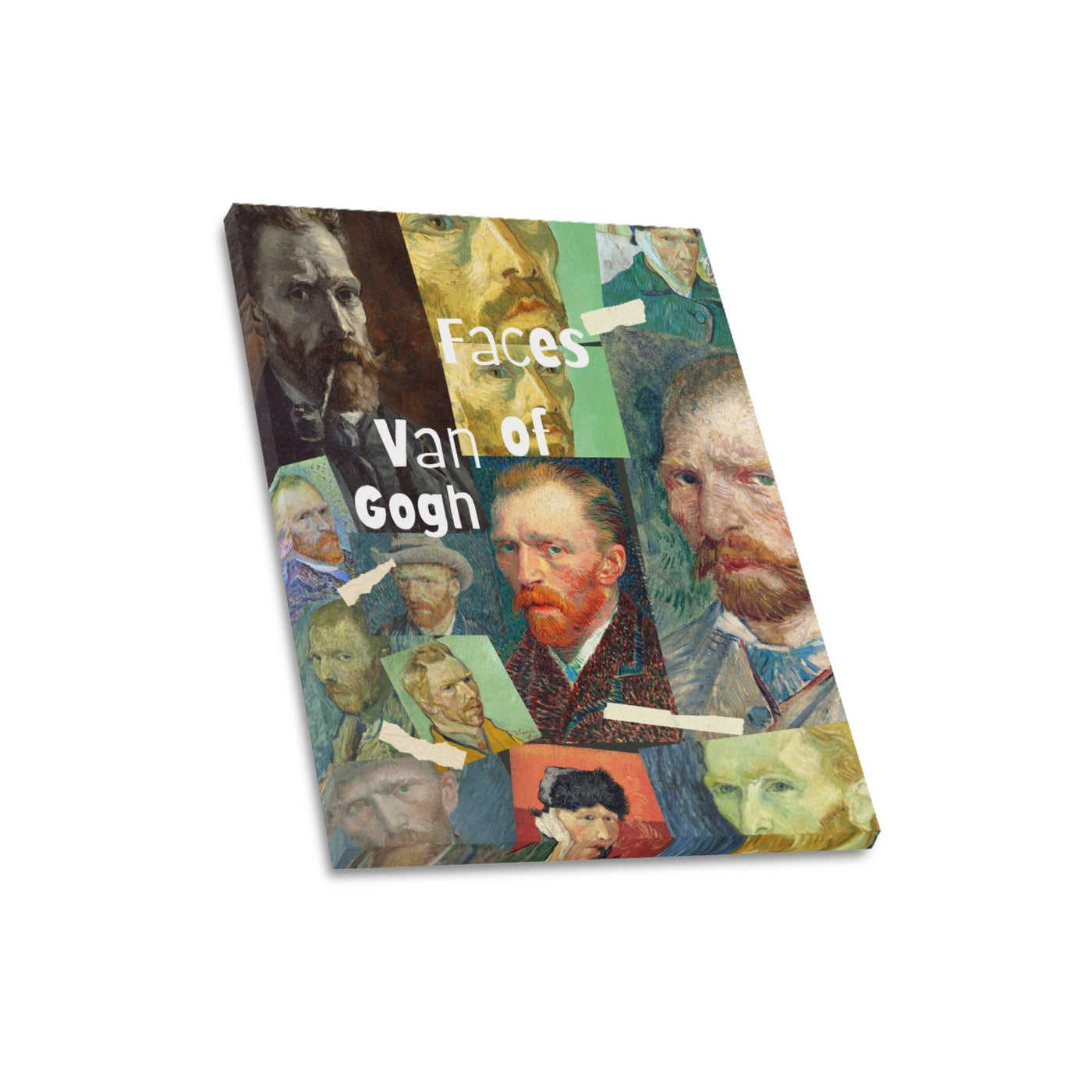 Faces of Van Gogh Frame Canvas Print 16"x20"(Made in USA)