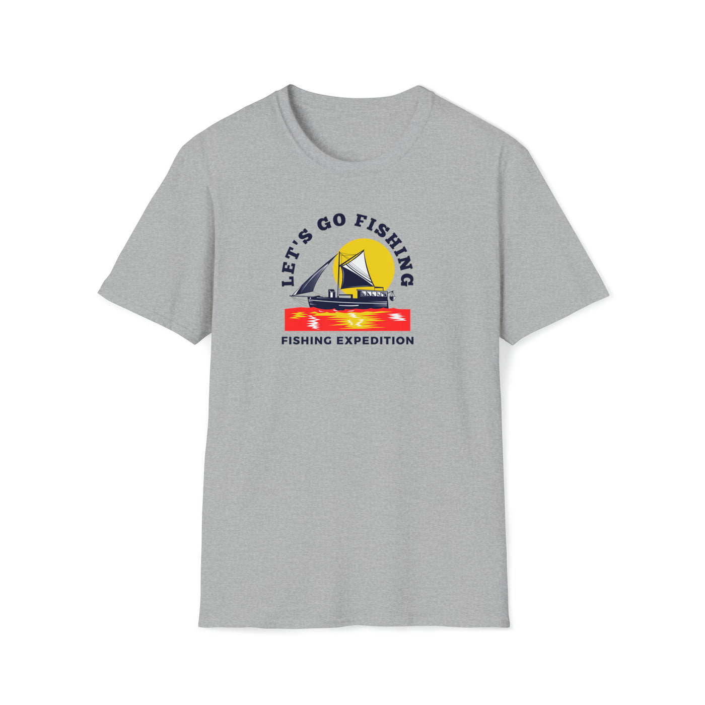 Let's go fishing Unisex Softstyle T-Shirt