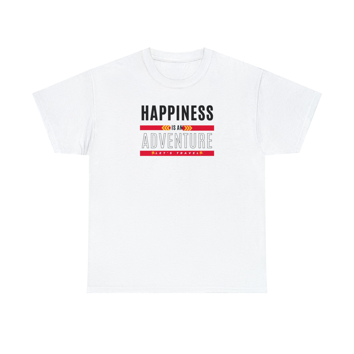 Happiness is an adventure Let's Travel Unisex Heavy Cotton Tee