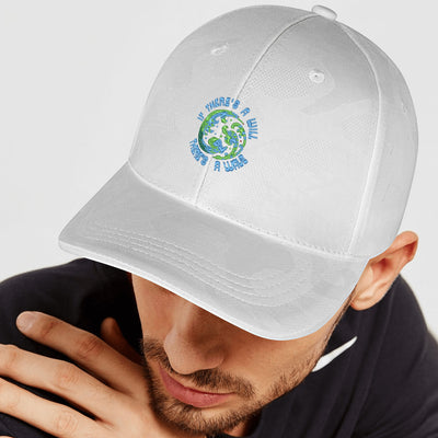 If theres a will theres a wave Embroidered Sports Camo Caps