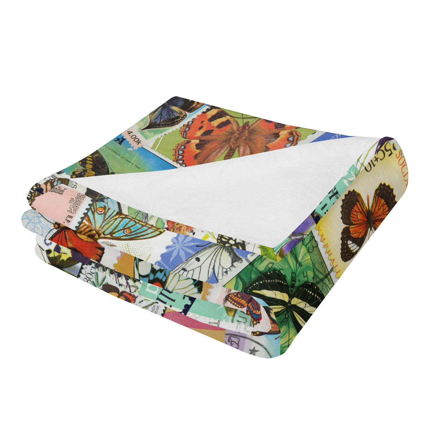 Traveling Butterfly Long Vertical Flannel Breathable Blanket