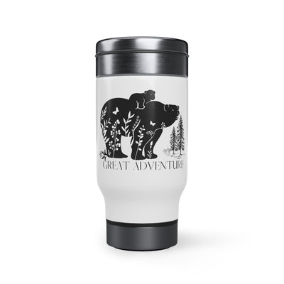 Great Adventure 3 Stainless Steel Travel Mug with Handle, 14oz