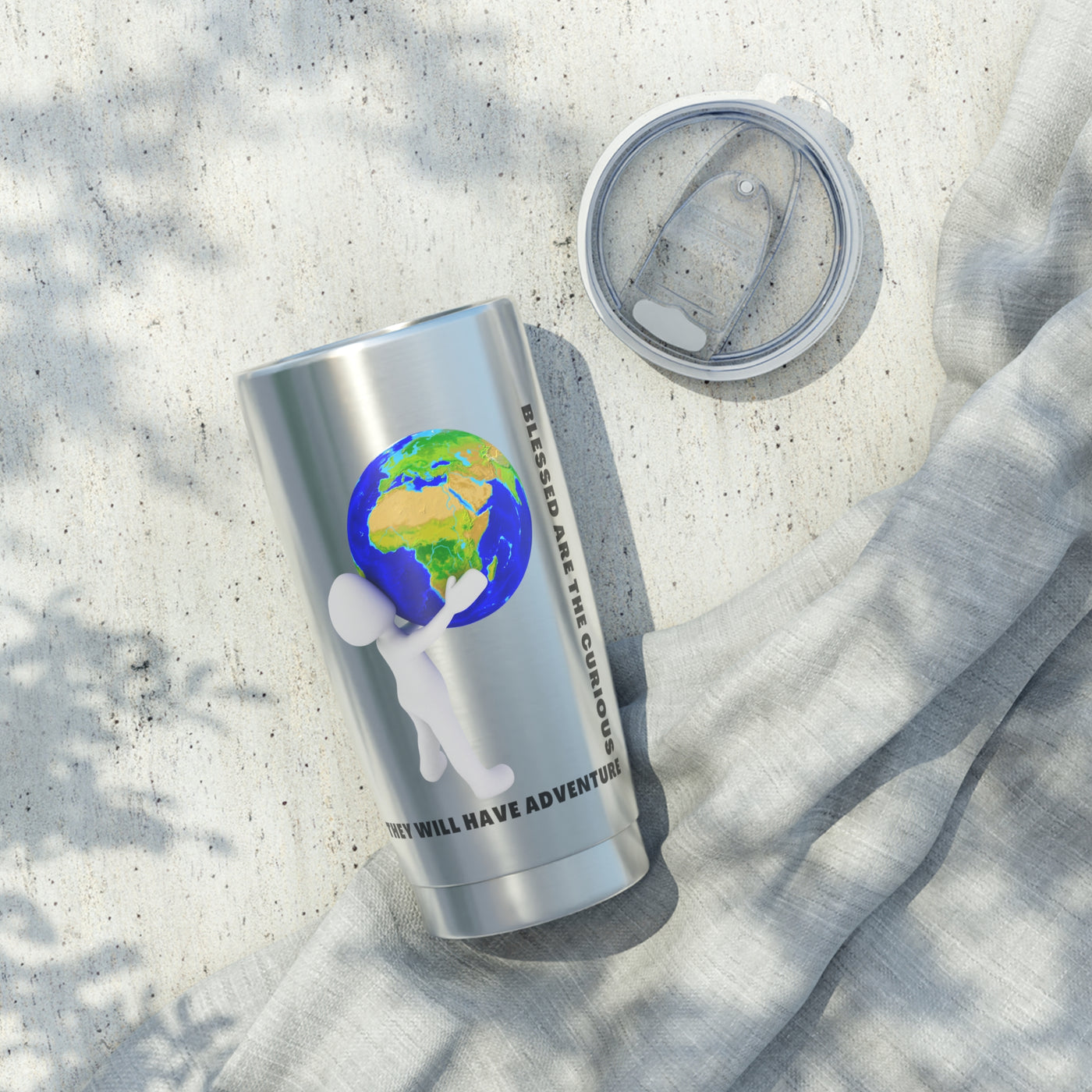 Blessed are the curious they will travel Vagabond 20oz Tumbler