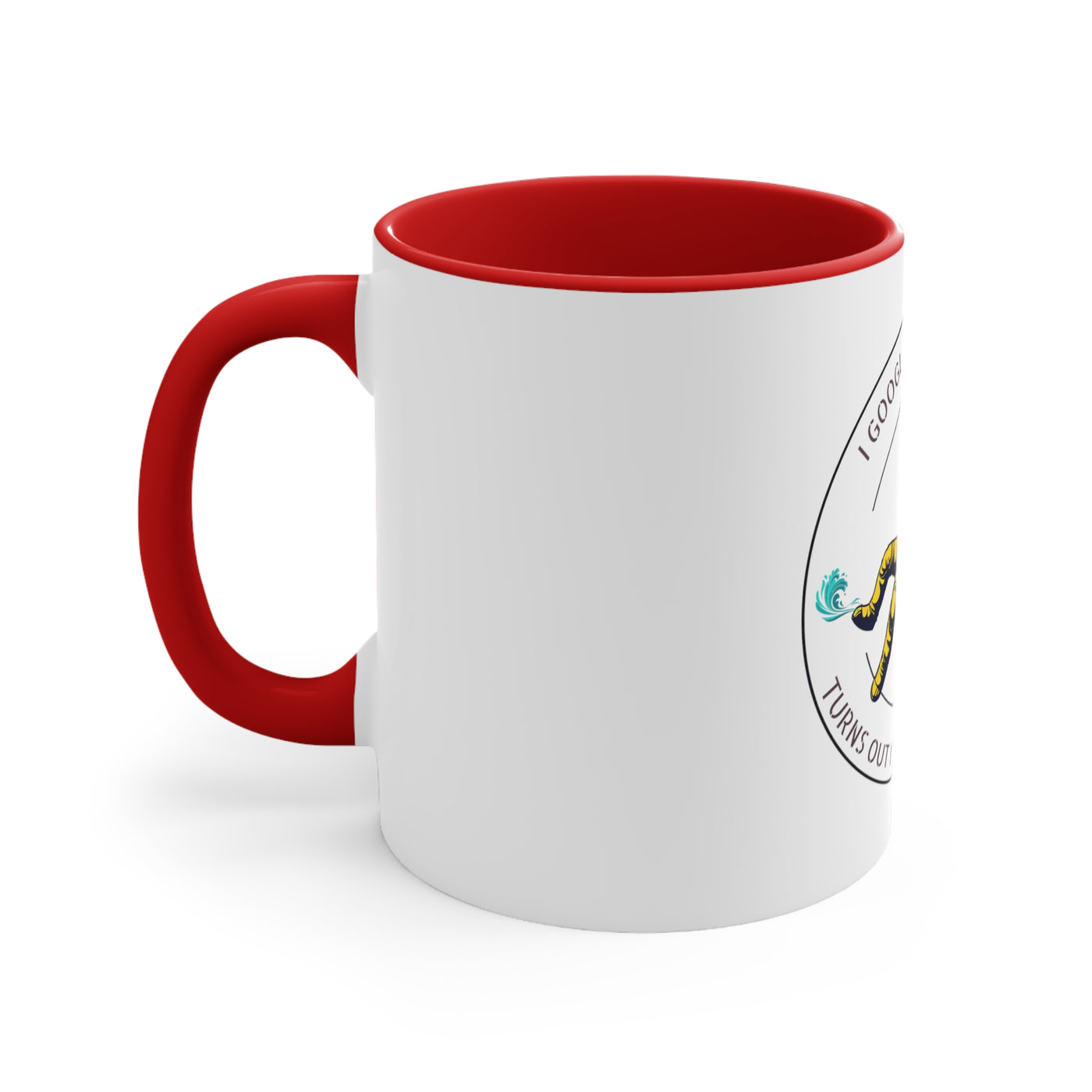 I googled my symptom turns out I needed vacation Accent Coffee Mug, 11oz