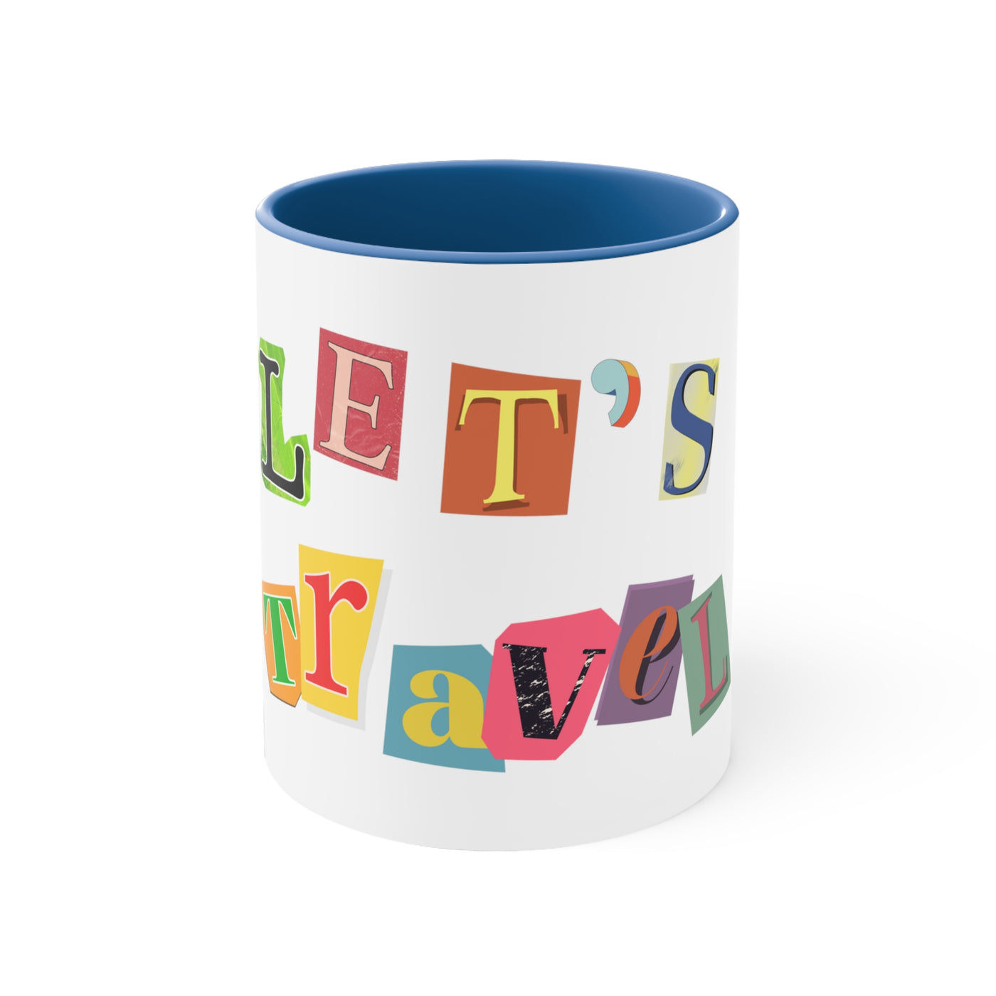Let's Travel Accent Coffee Mug