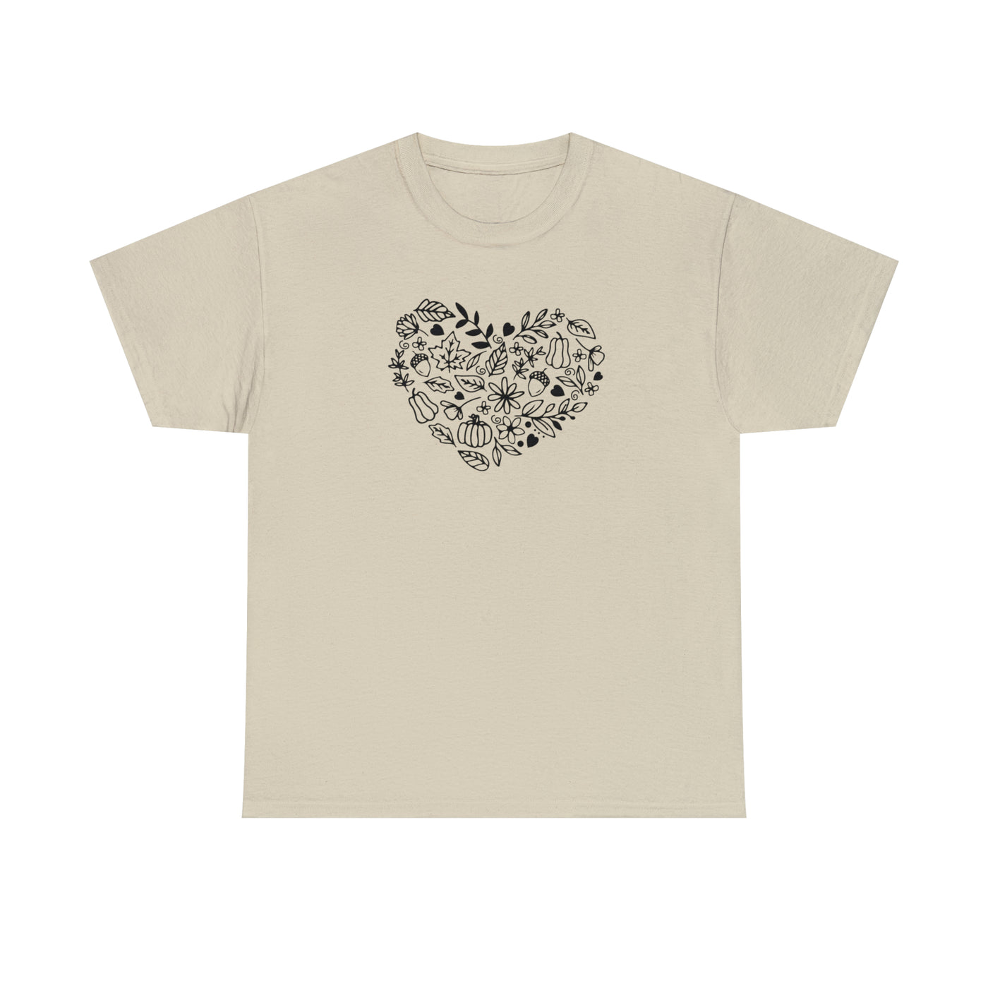 Heart Printed T-Shirts | Unisex Printed Tee | Let's Travel