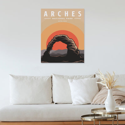Arches national park Canvas Print