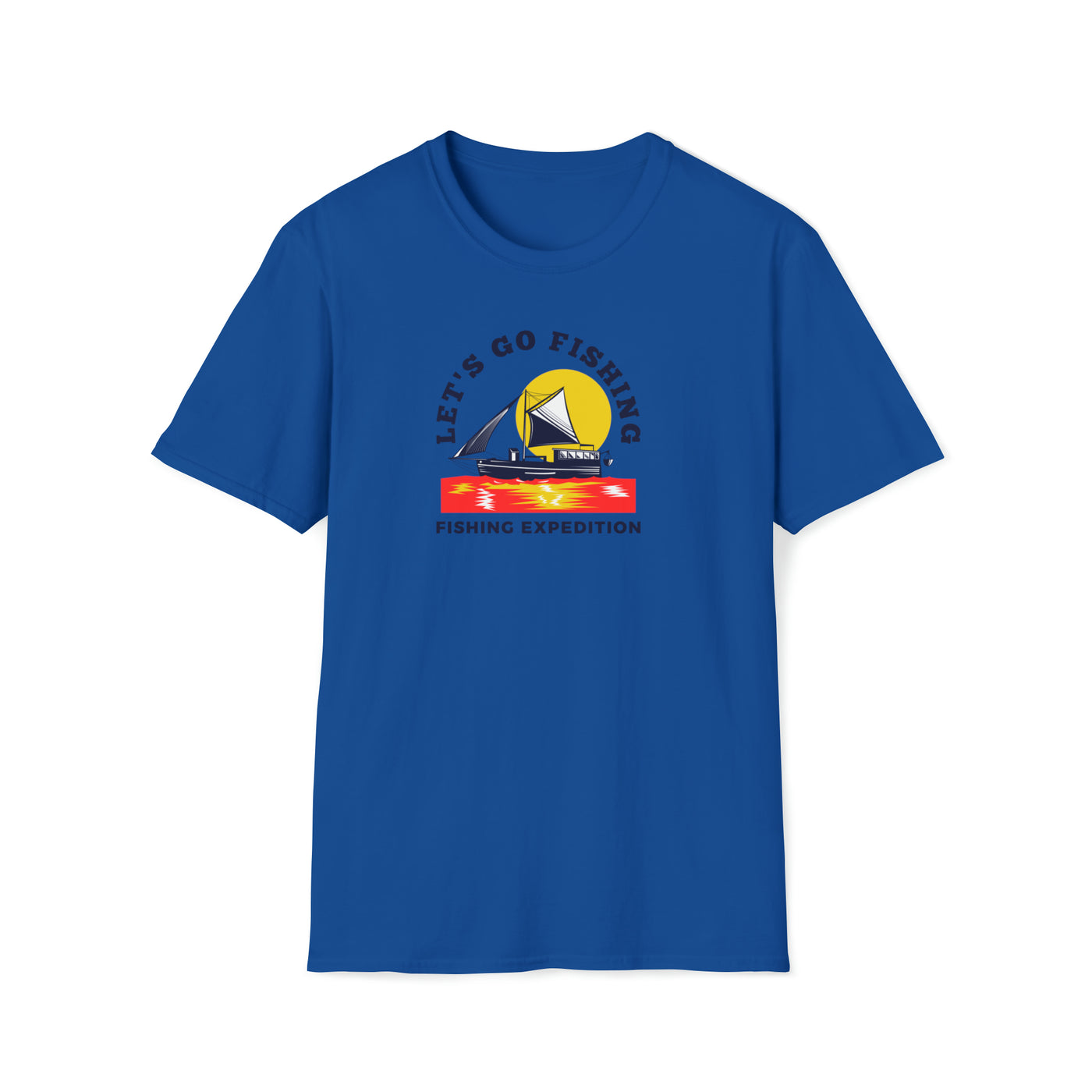 Let's go fishing Unisex Softstyle T-Shirt