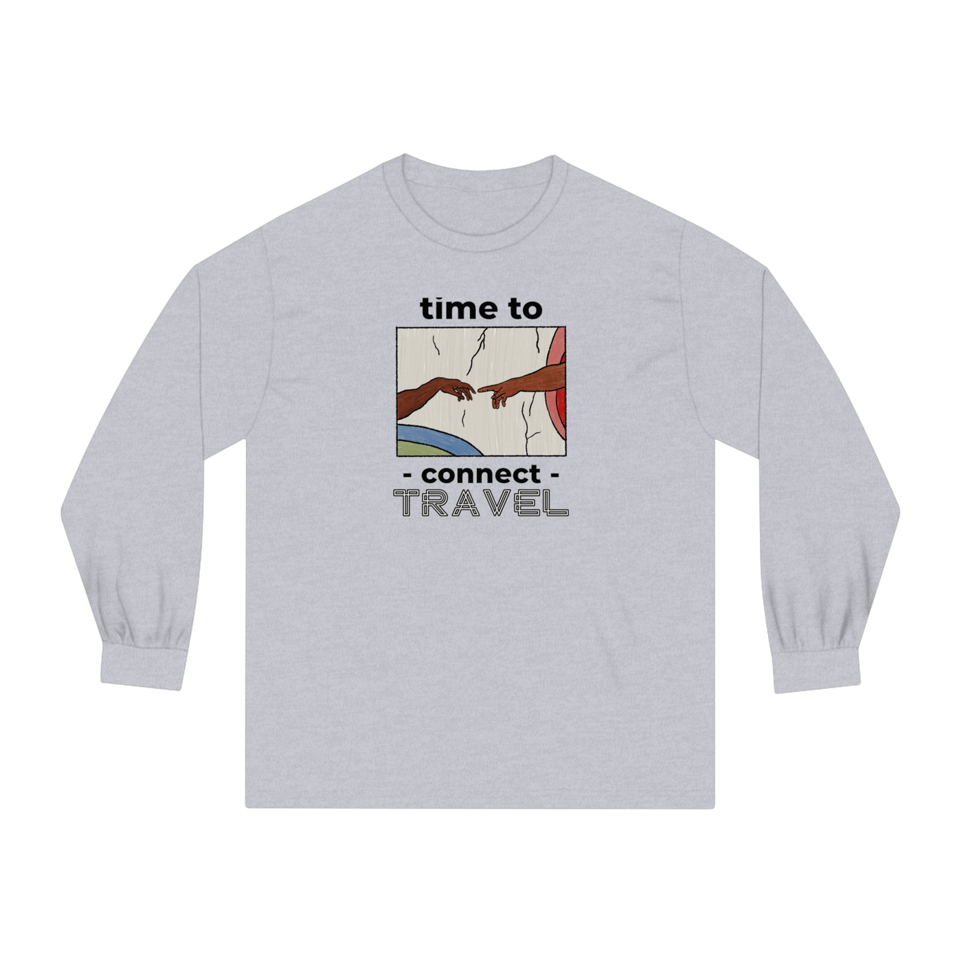 Time to connect Travel Unisex Classic Long Sleeve T-Shirt