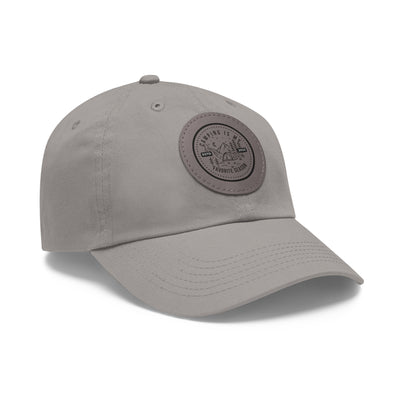 Camping is my favorite season Hat with Leather Patch (Round)
