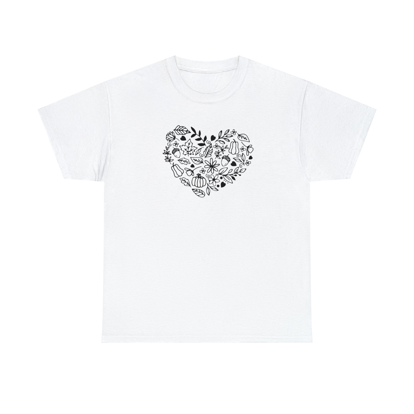 Heart Printed T-Shirts | Unisex Printed Tee | Let's Travel