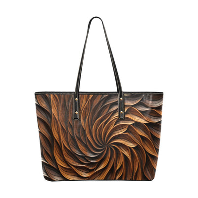 Feather PU Leather Tote Bag